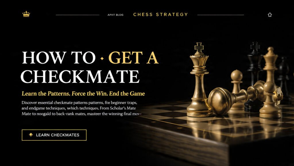 How to Get a Checkmate in Chess: