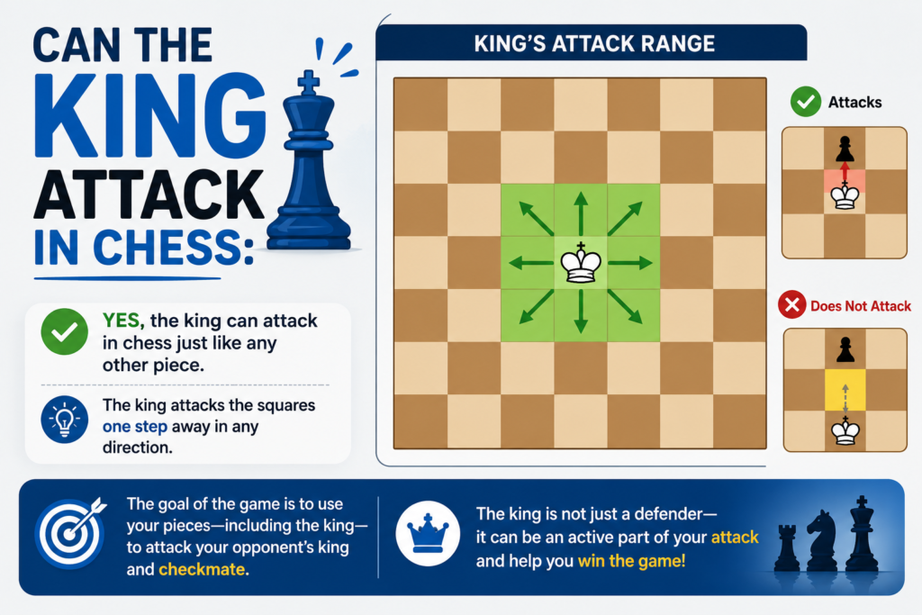 Can the King Attack in Chess