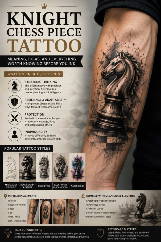 Knight Chess Piece Tattoo