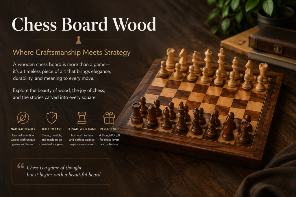 Chess Board Wood