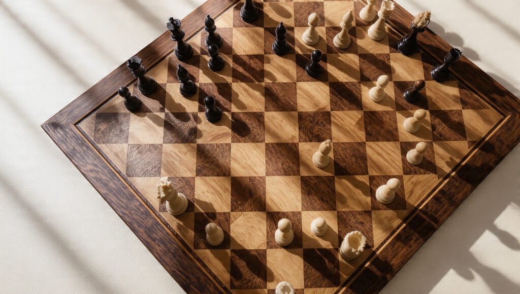 Chess Board with Pieces