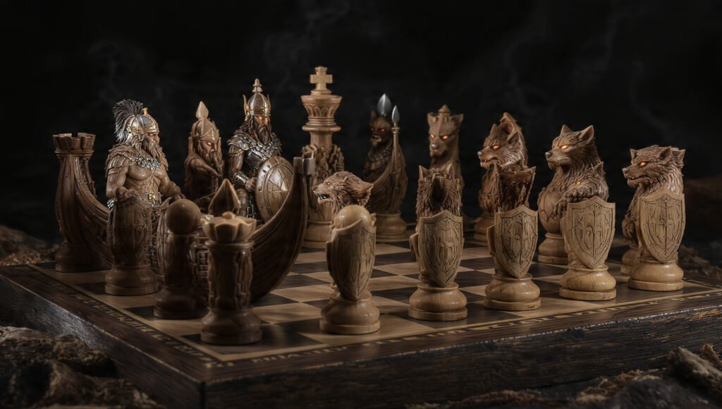 Viking chess set