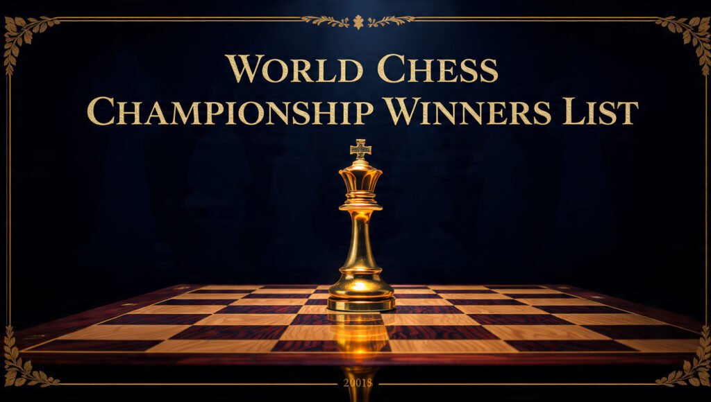 World Chess Championship Winners List